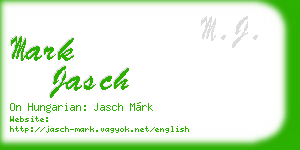 mark jasch business card